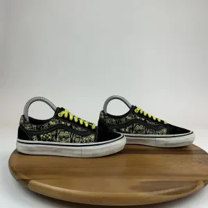 Big Kids Boys Vans X Old Skool SpongeBob Gigliotti Skate Sneakers Shoes Size 4.5