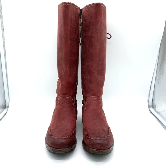 Bionica Tall Leather boot Aztec Lace Up Back