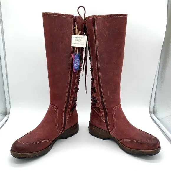 Bionica Tall Leather boot Aztec Lace Up Back