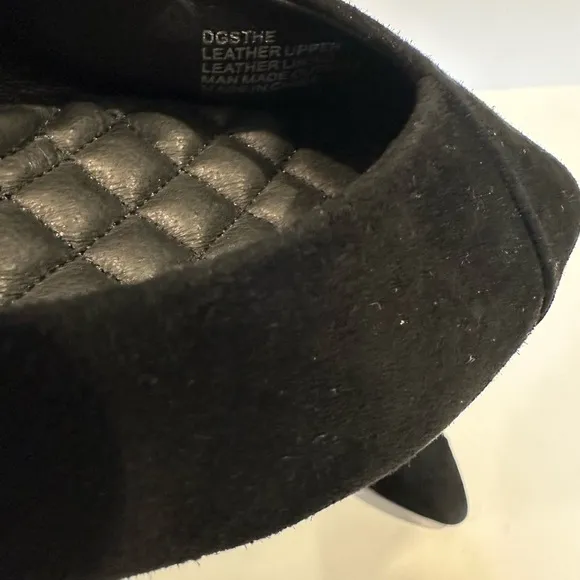 Birdies The Goldfinch Suede Black Flat Shoes