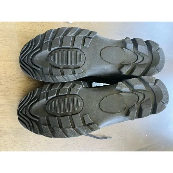 Black Bike Patrol Cycling Shoes Reflective Pliant Versatile Utility 10.5 or 44