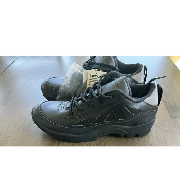 Black Bike Patrol Cycling Shoes Reflective Pliant Versatile Utility 10.5 or 44