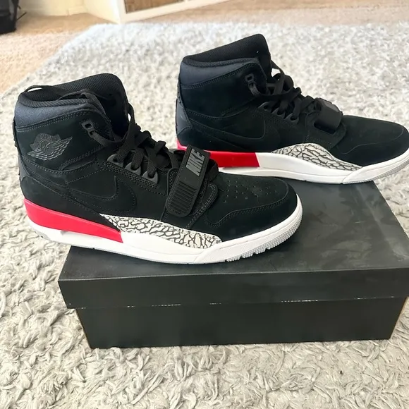 Black Suede high top Jordan’s