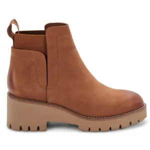 Blondo Cognac Nub Brown Ankle Boots / bootie 9 M
