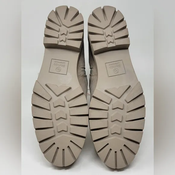 BLONDO Waterproof Dahlia Cream Suede Ankle Boots Buckle Women's Size 11 New