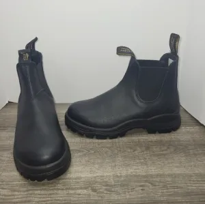 Blundstone LUG BOOT Mens Sz 7.5 Utility &amp; Street-ready Chunky Lug Sole Black
