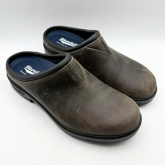 Blundstone Womens 2422 Clog Shoes AUS 7.5 US 10.5 Brown Leather Slip On NIB