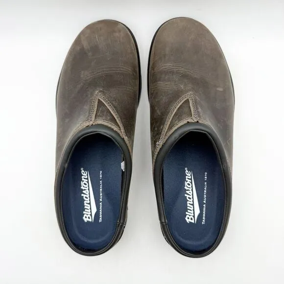 Blundstone Womens 2422 Clog Shoes AUS 7.5 US 10.5 Brown Leather Slip On NIB