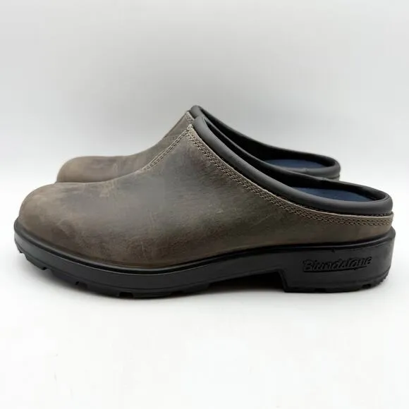 Blundstone Womens 2422 Clog Shoes AUS 7.5 US 10.5 Brown Leather Slip On NIB