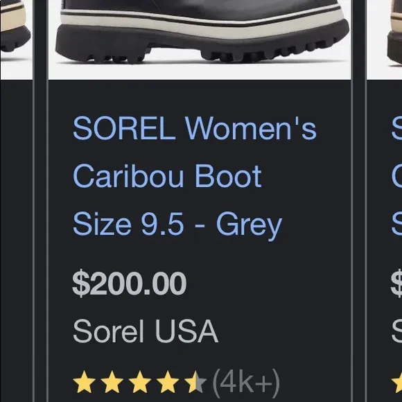 BNWOB SOREL CARIBOU 6 MEDIUM