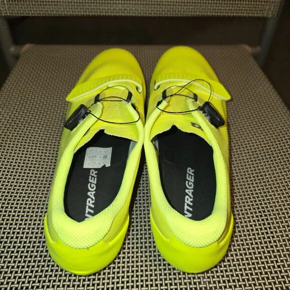 Bontrager Cortado Men's Cycling Shoes Size 13 Neon Yellow Clip In Road Bike