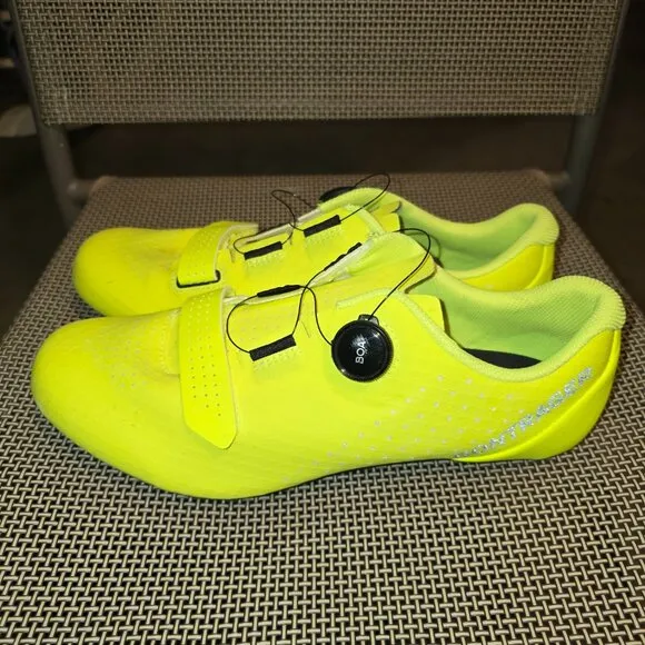 Bontrager Cortado Men's Cycling Shoes Size 13 Neon Yellow Clip In Road Bike
