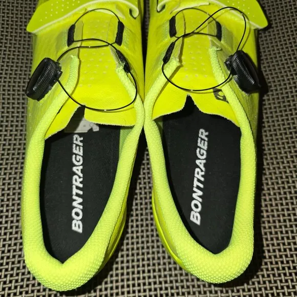 Bontrager Cortado Men's Cycling Shoes Size 13 Neon Yellow Clip In Road Bike
