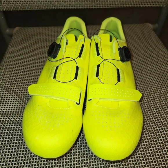 Bontrager Cortado Men's Cycling Shoes Size 13 Neon Yellow Clip In Road Bike