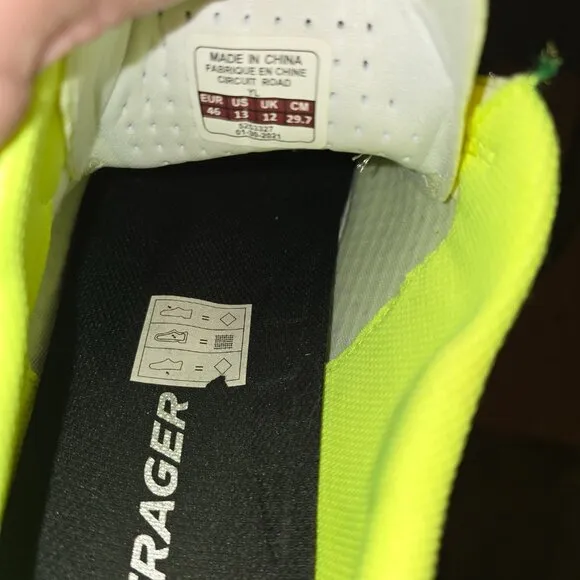 Bontrager Cortado Men's Cycling Shoes Size 13 Neon Yellow Clip In Road Bike