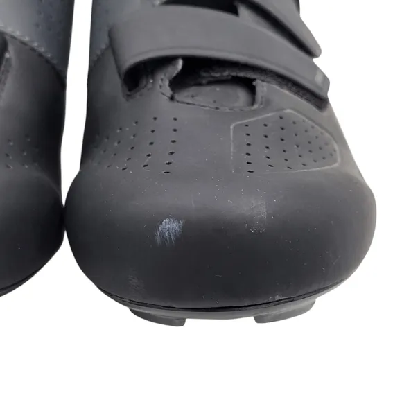 Bontrager Starvos Cycling Shoes Men Size 14.5 EU 47Velcro Straps 3 Bolt Black