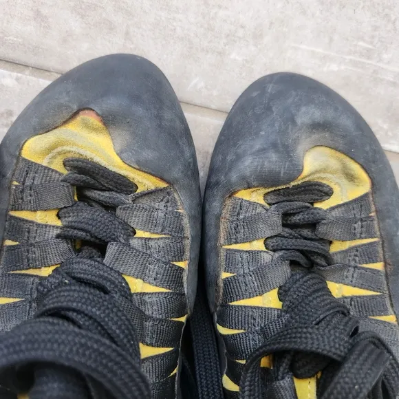 Boreal Stinger Fusion Rock Climbing Shoes Size 7 1/2 US, Yellow Black Lace up