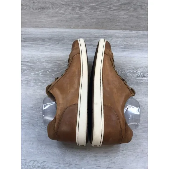 Born Ashram II BM0007406 Sneaker Men 11.5M Brown Leather Round Toe Low Top Shoes