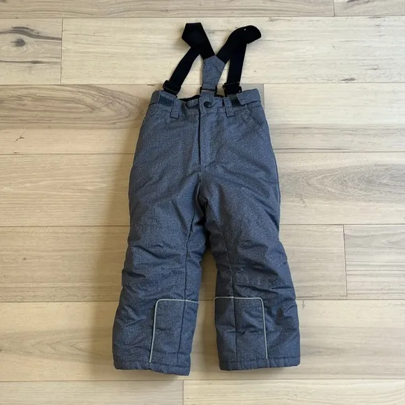 Boys 2 Piece Snowsuit Weatherproof Snow Jacket &amp; Pants Set Blue Stripe Size 4
