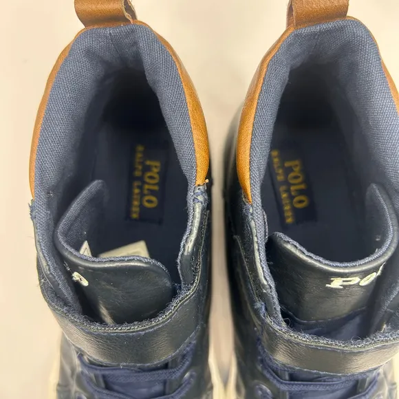 Boy's Polo Ralph Lauren Sneakers, Size 2.5, Navy