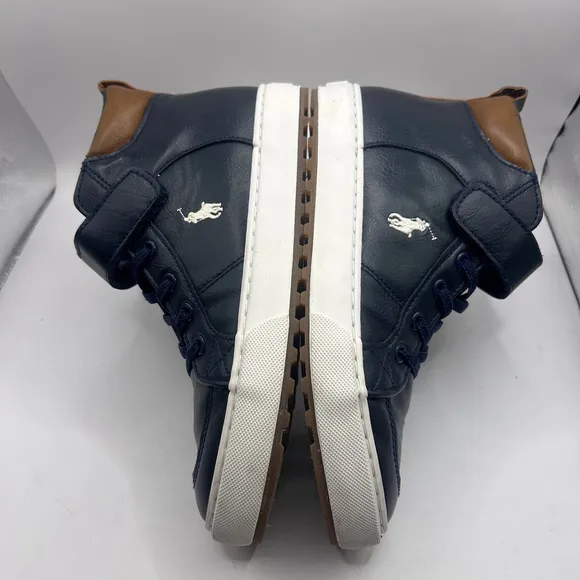Boy's Polo Ralph Lauren Sneakers, Size 2.5, Navy