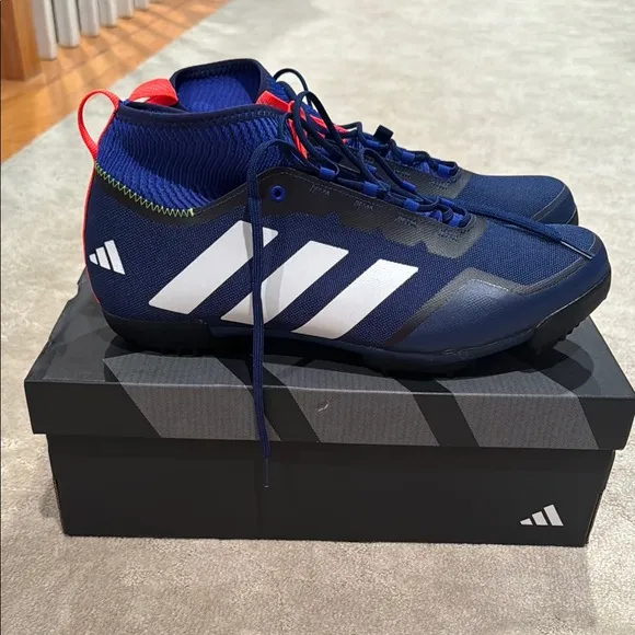 Brand new Adidas Navy and White Cycling  Shoes