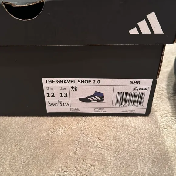 Brand new Adidas Navy and White Cycling  Shoes