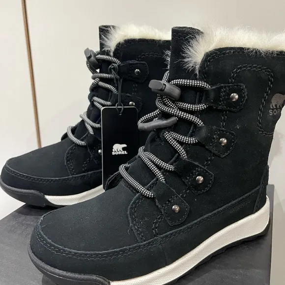 Brand New Sorel Girl's Whitney II Joan Lace WP Winter Boots Waterproof US 12