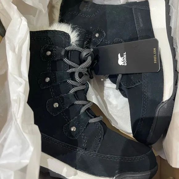 Brand New Sorel Girl's Whitney II Joan Lace WP Winter Boots Waterproof US 12