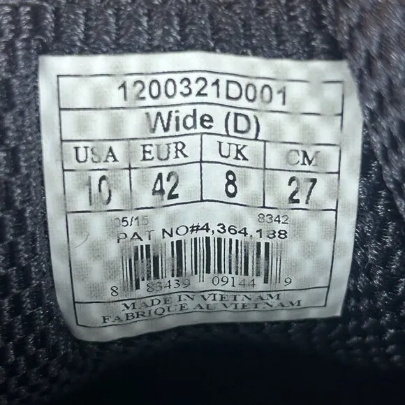 Brooks Addiction Walker Leather Athletic Shoes Womens 10 Black Low Top Lace Up