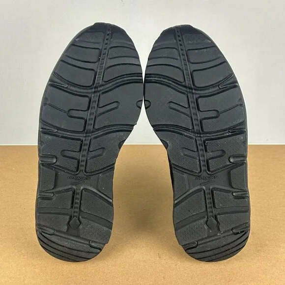 Brooks Addiction Walker Leather Athletic Shoes Womens 10 Black Low Top Lace Up