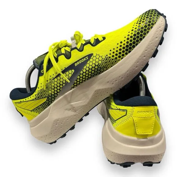 Brooks Caldera 6 Hi-Viz Yellow/Blue Trail Running Shoes Size 10D (1103791D756)