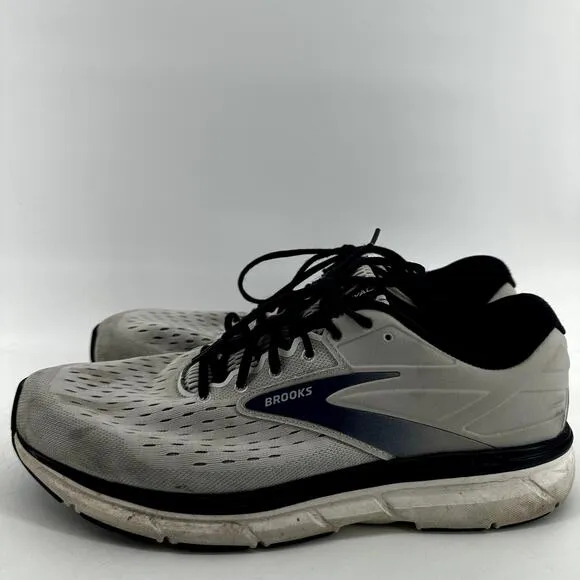 Brooks Dyad 11 Road Running Shoes BioMoGo DNA Dual Arch Pods White Navy 14EE
