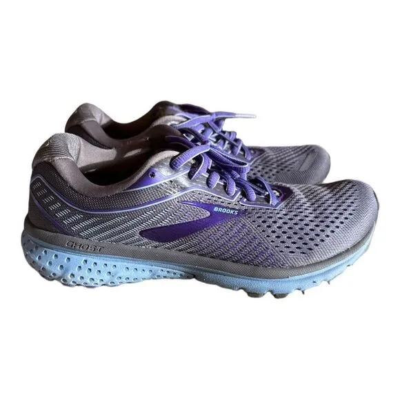 Brooks Ghost 12 Running Shoes Purple 1203051B097 2019 Low Top Lace Up Women's 7