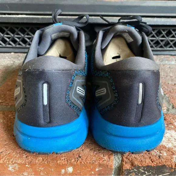 Brooks Ghost 14 Athletic Running Trail Sneakers MENS SZ 15 Black/Blue Shoes EUC!