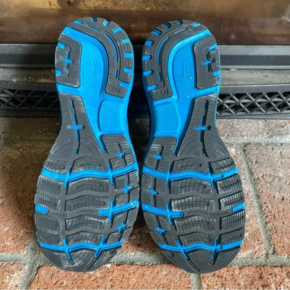 Brooks Ghost 14 Athletic Running Trail Sneakers MENS SZ 15 Black/Blue Shoes EUC!