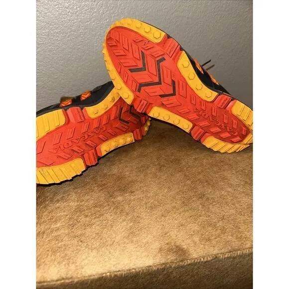 Brooks Men's Size 8.5 Cascadia 13 GTX GoreTex Black Red‎ Trail Shoes