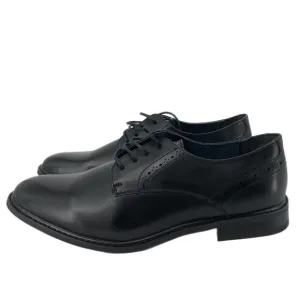 Bruno Marc Black Leather Oxford Shoes | New Without Tags