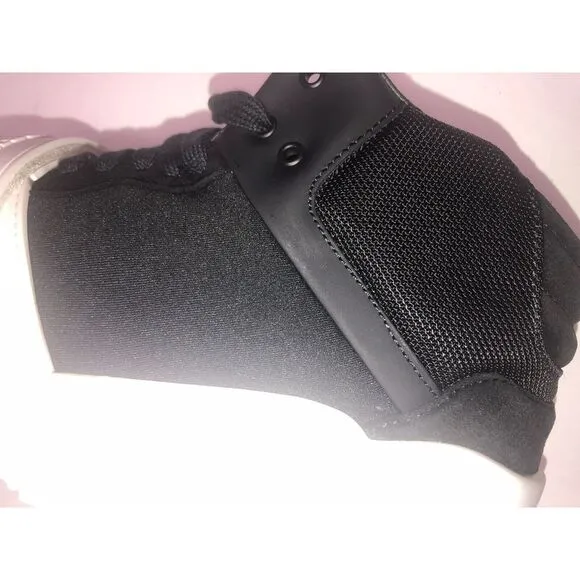 BURBERRY REGIS SUEDE  NEOPRENE HIGH TOP SNEAKERS BLACK/WHITE‎ SHOES 39 9