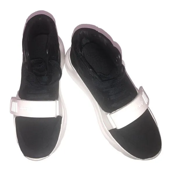 BURBERRY REGIS SUEDE  NEOPRENE HIGH TOP SNEAKERS BLACK/WHITE‎ SHOES 39 9
