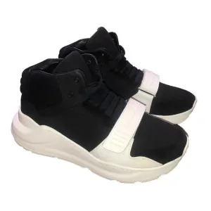 BURBERRY REGIS SUEDE  NEOPRENE HIGH TOP SNEAKERS BLACK/WHITE‎ SHOES 39 9