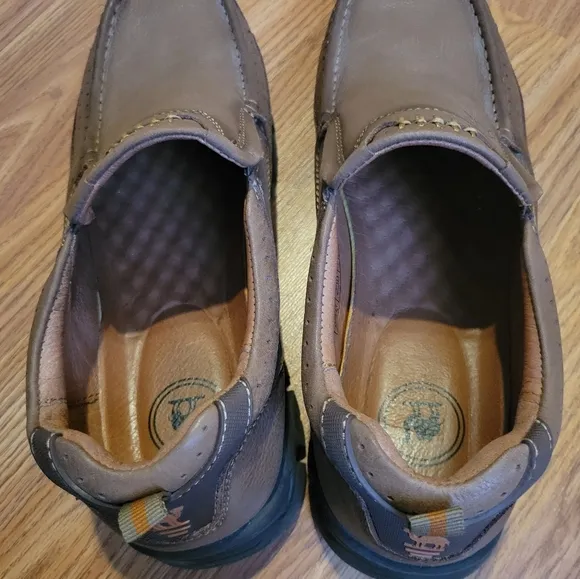 CAMEL CROWN Mens Shoes Slip On Loafer Brown Leather, Size 12