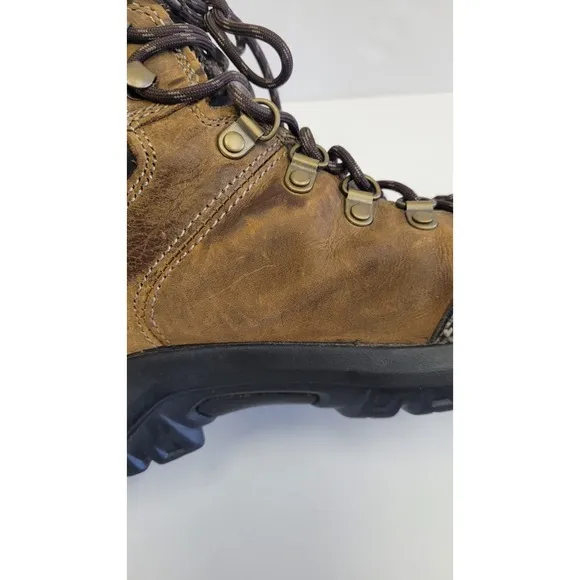 CAT -  CATERPILLAR Men's Threshold Waterproof Soft Toe Work Boot  Brown  Size 10