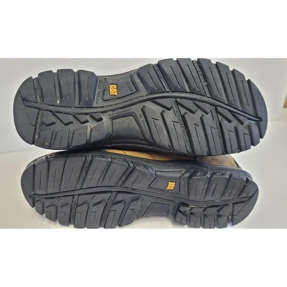 CAT -  CATERPILLAR Men's Threshold Waterproof Soft Toe Work Boot  Brown  Size 10