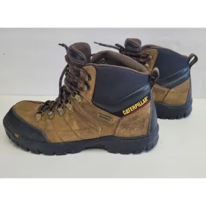 CAT -  CATERPILLAR Men's Threshold Waterproof Soft Toe Work Boot  Brown  Size 10