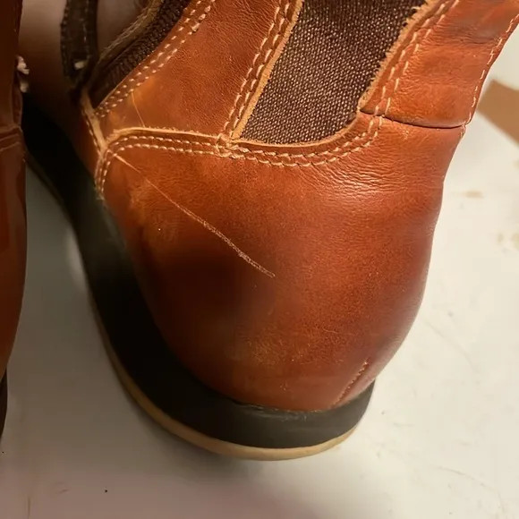 Chaco Mara Waterproof Boots Riding Leather Brown Tall