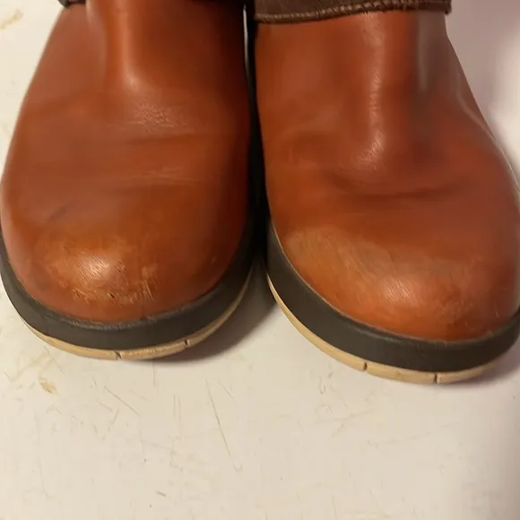 Chaco Mara Waterproof Boots Riding Leather Brown Tall