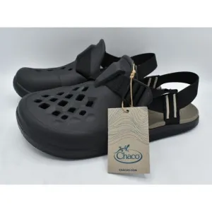 Chaco Mens Size 9 Chillos Black Clogs Shoes
