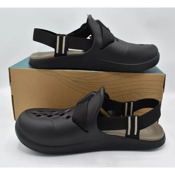 Chaco Mens Size 9 Chillos Black Clogs Shoes