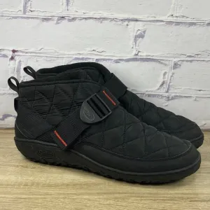 Chaco Ramble Puff Black Ankle Boots Men's Size 10.5 Slip On Water Resistant Snow
